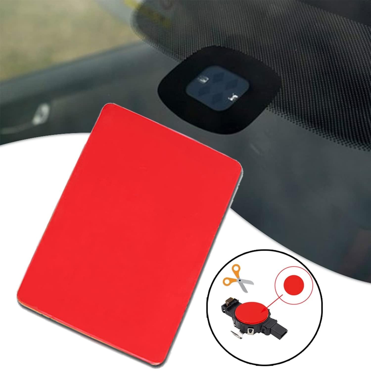 8PCS Rain Sensor Gel Pad Adhesive Film Silicone Cushion for Windscreen Repair Ki