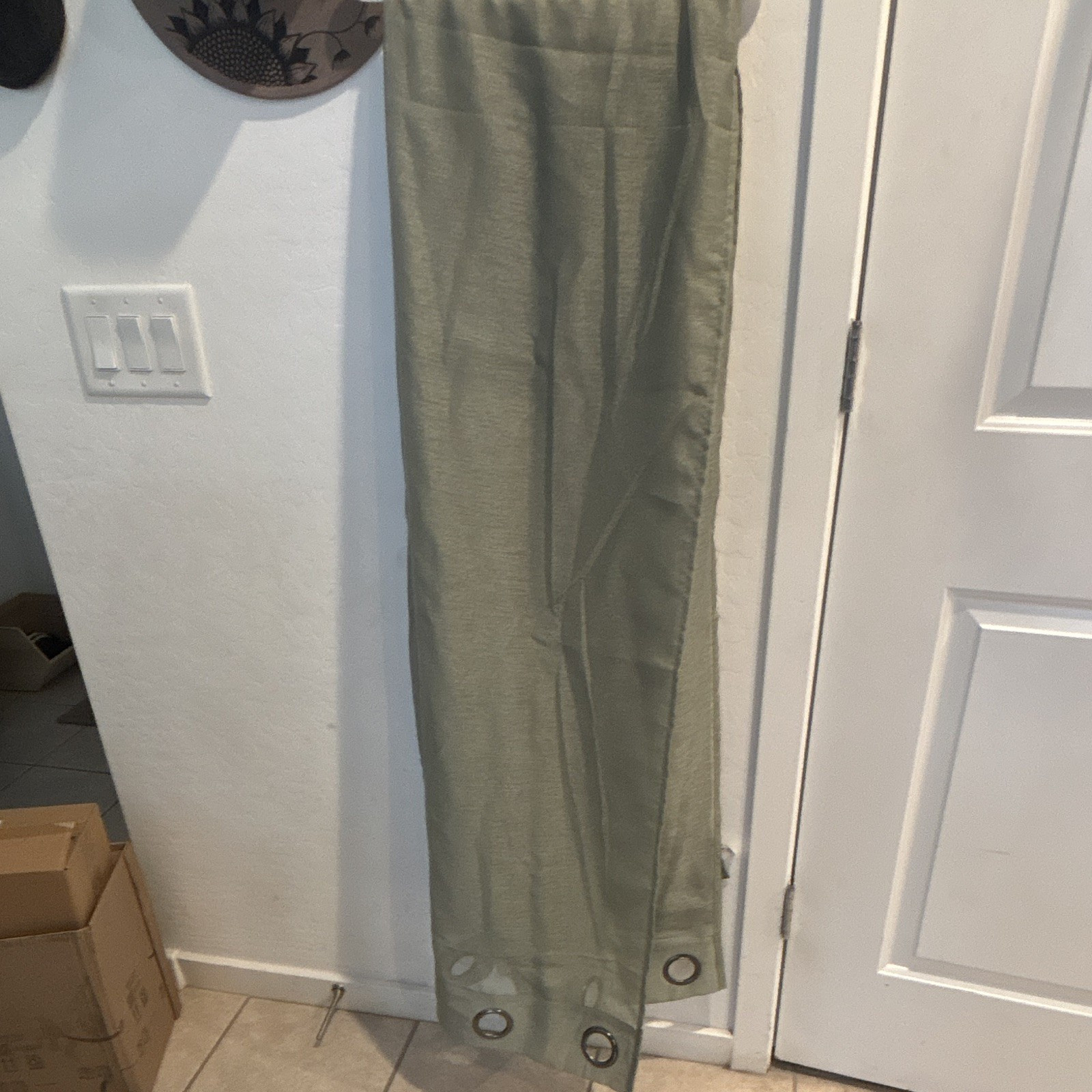 Miulee Sheer Green Window Curtain Panels, 100% Polyester, Machine Washable incl2