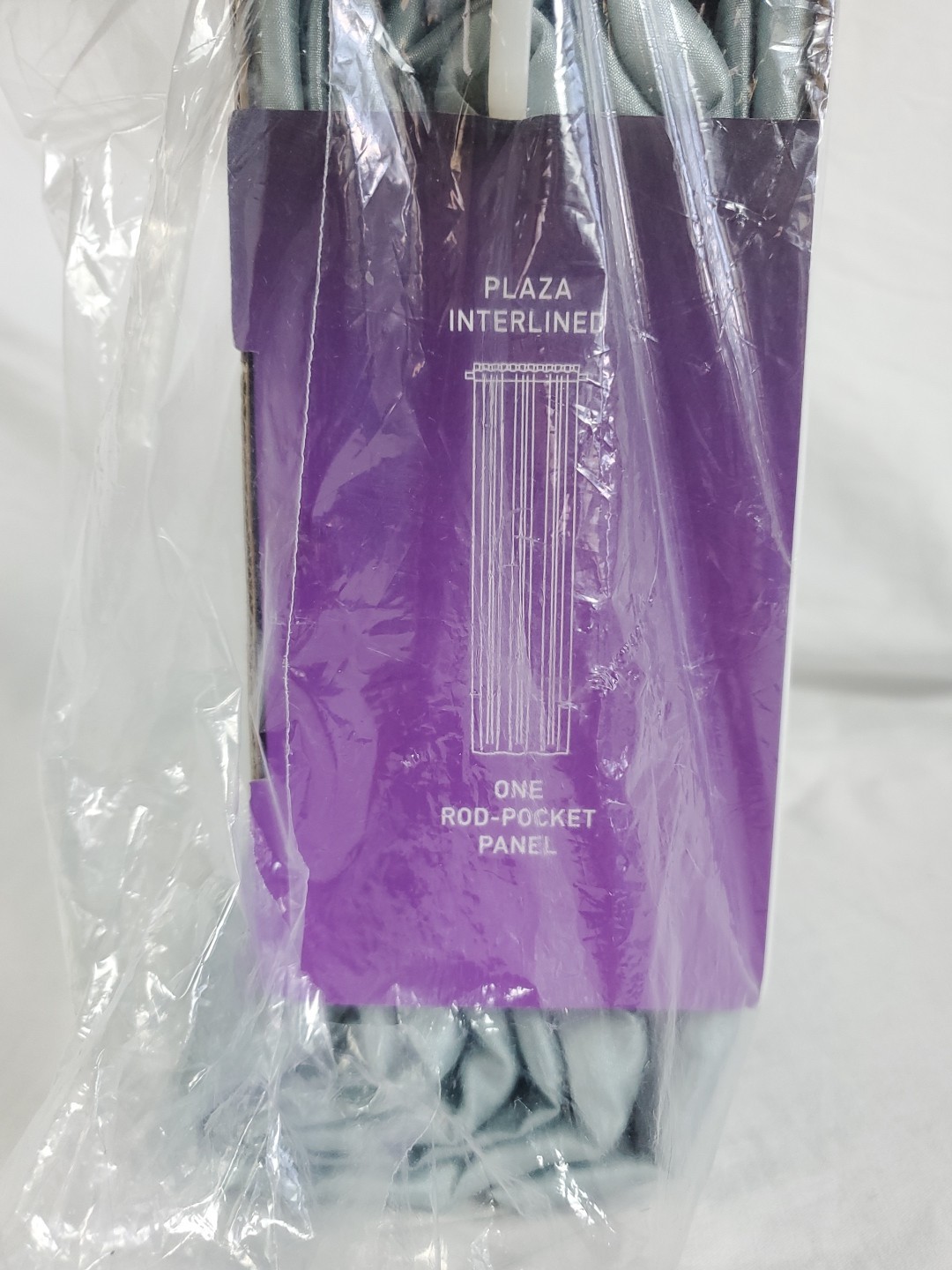 JCPenney Home SeaMist Green Plaza Interlined Rod-Pocket Curtain Panel 50″x72″