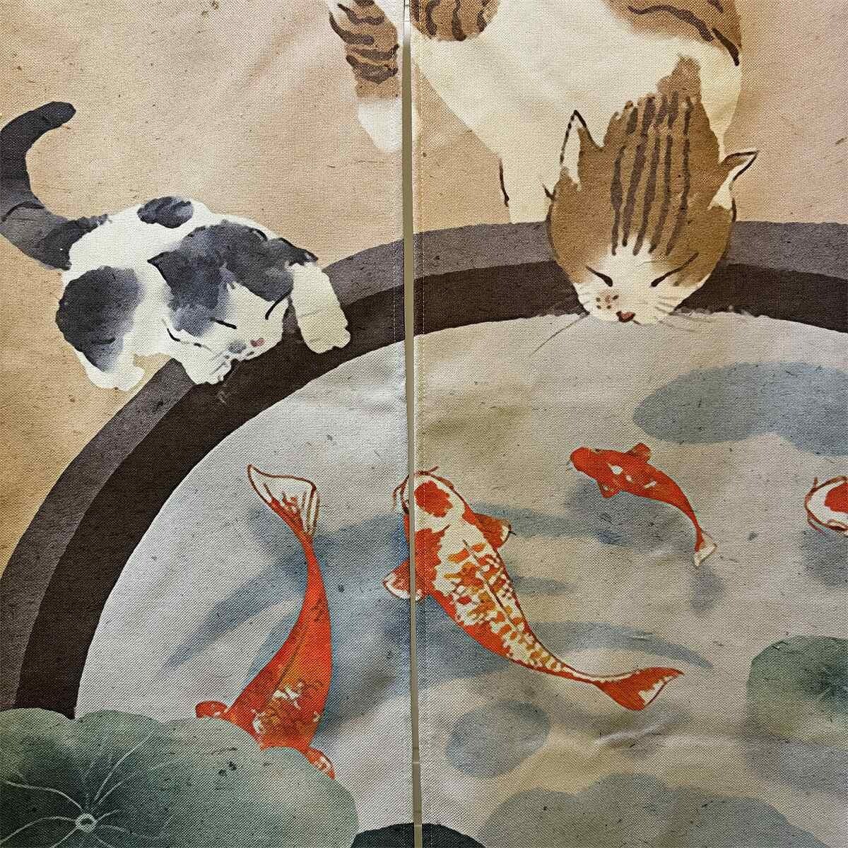 Door Curtain Chinese Style Japanese Noren Privacy Decorative Pendant 33.5″x 59″