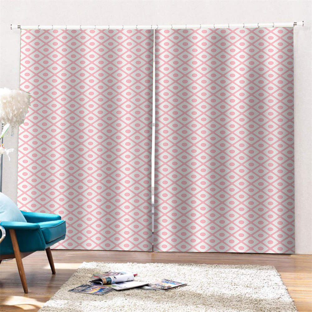 Color Orange Pure Adjustment Printing 3D Blockout Curtains Fabric Window