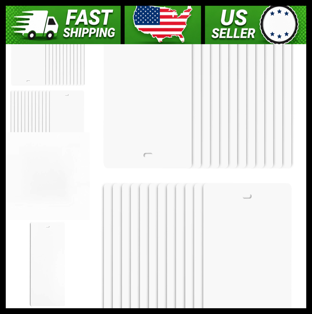 DALIX White Vertical Blind Replacement Slats for Sliding Door Window 24 Pack