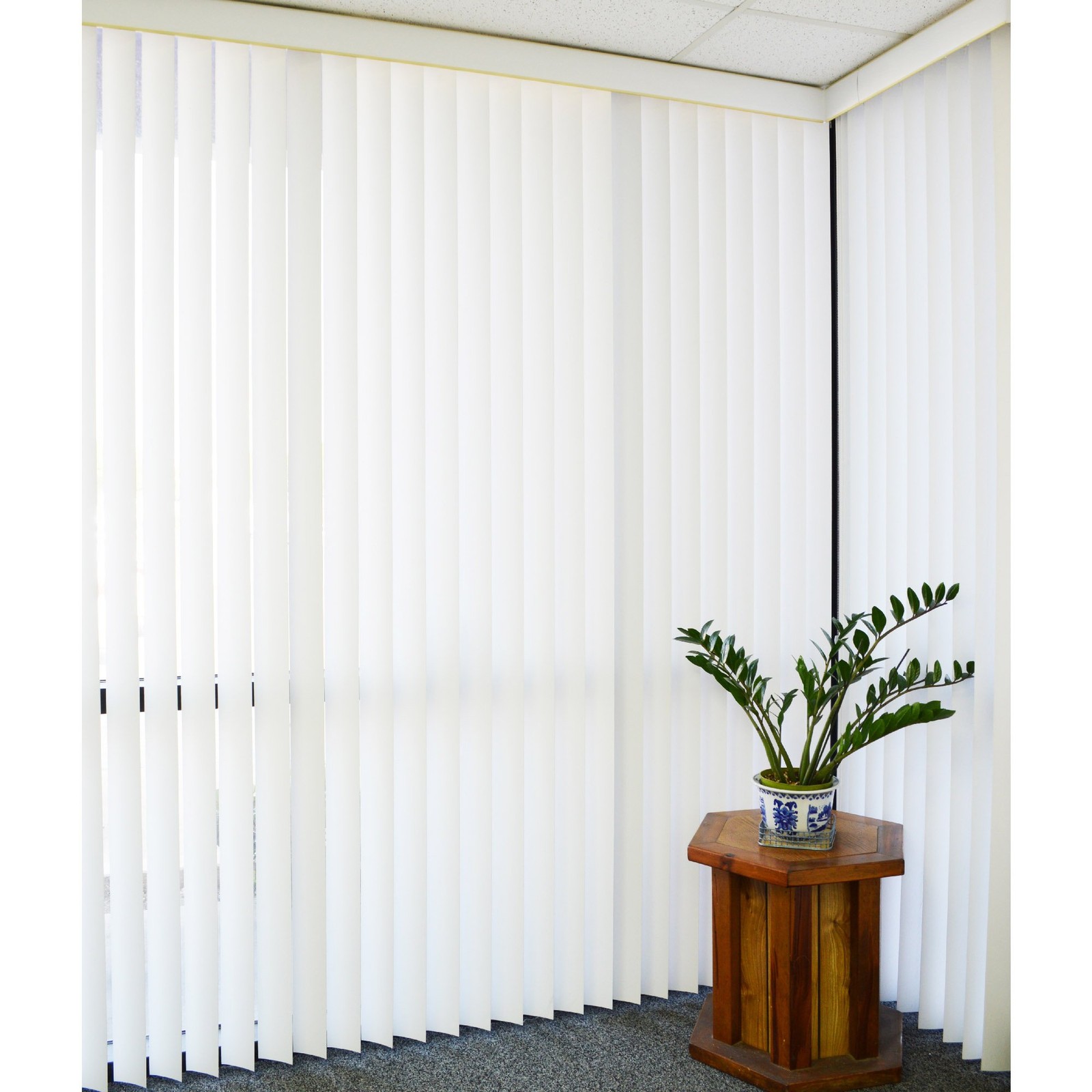 DALIX White Vertical Replacement Blinds Slats Sliding Door Window Patio (12 P…