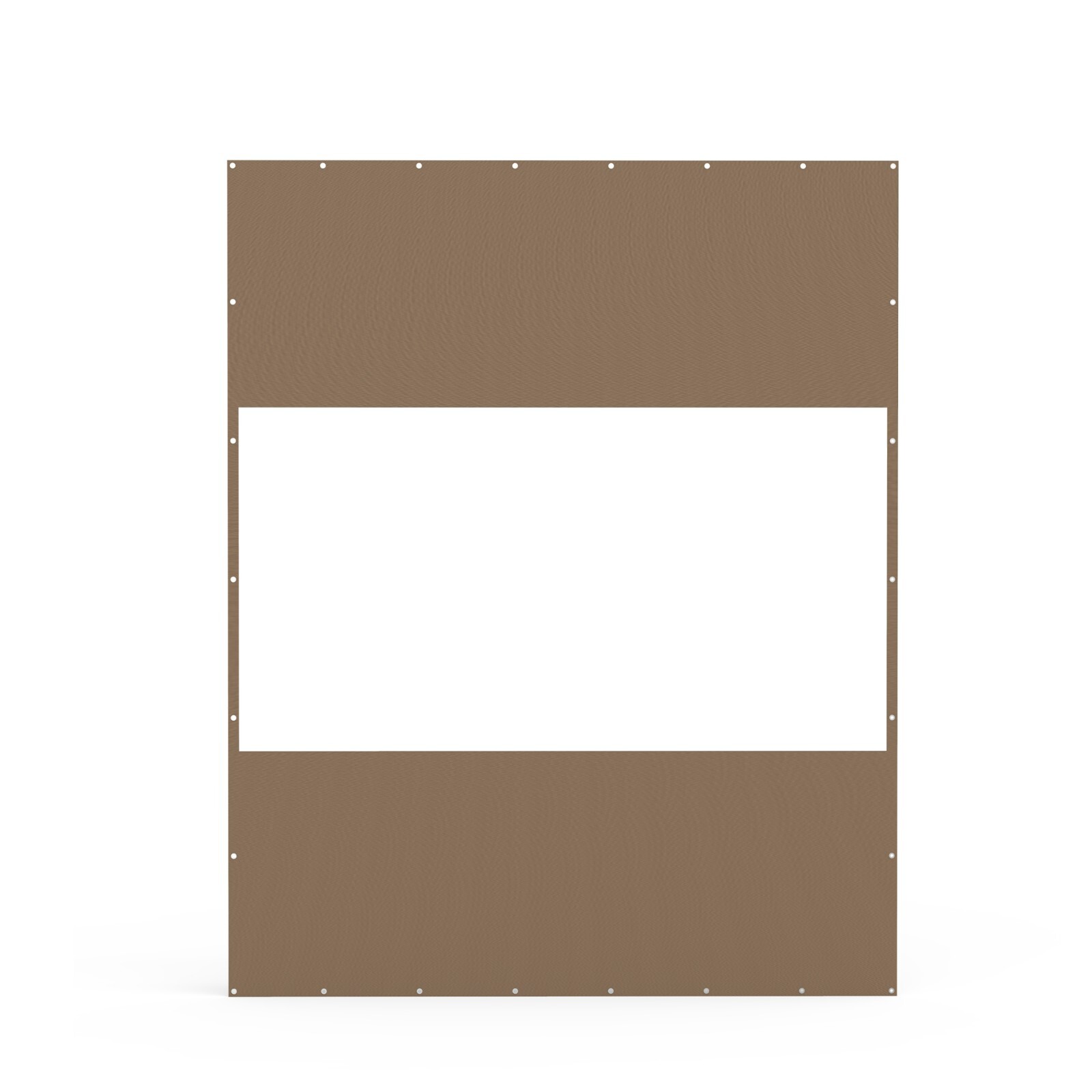 8x10FT Outdoor Translucent Plastic Pravicy Curtains w/Eyelets for Gazebo(Brown)