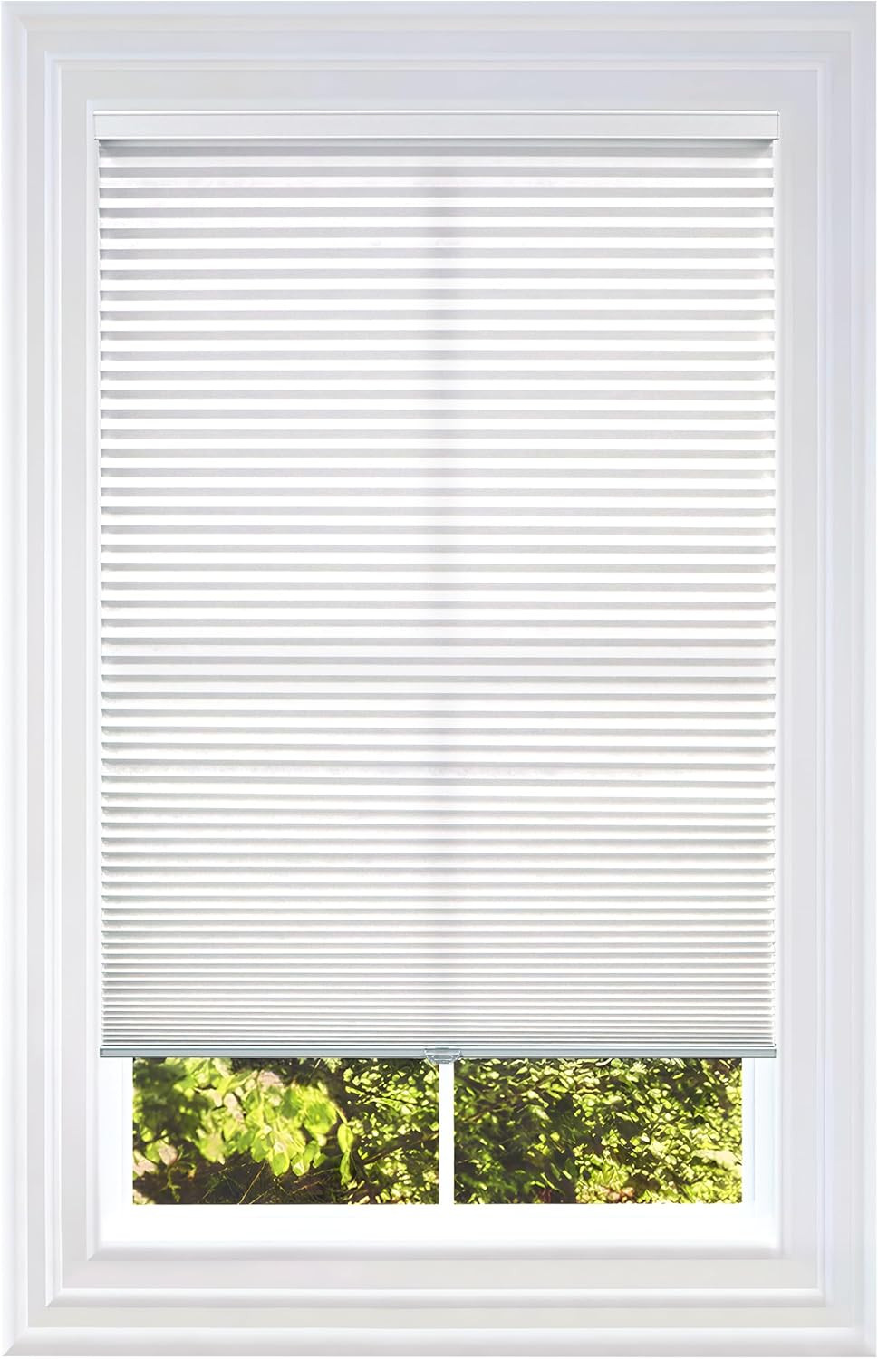 Light Filtering Cellular Honeycomb Shade, 34″ W x 48″ H, White