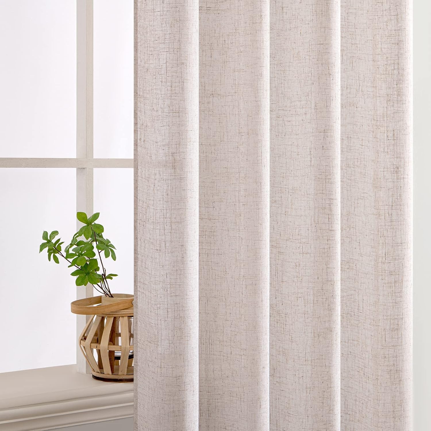Curtains Long for Bedroom Living Room, Soft Thick Textured
