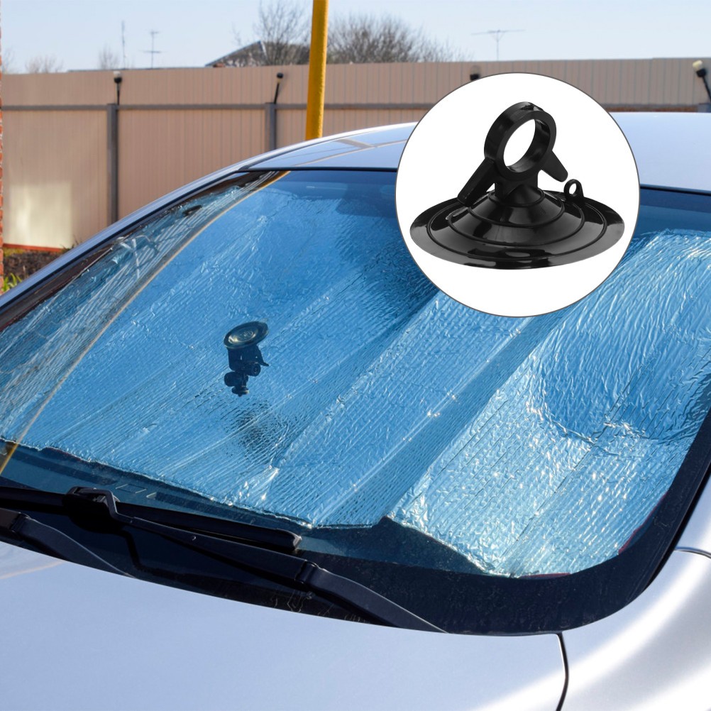 4 Pcs Suction Cups Hooks Sunshade for Car Side Window Awning Strong