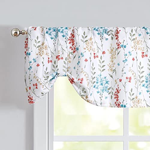 Colorful Floral Tie Up Kitchen 56″W x 15″L (Pack of 1) Multicolor-tie Up
