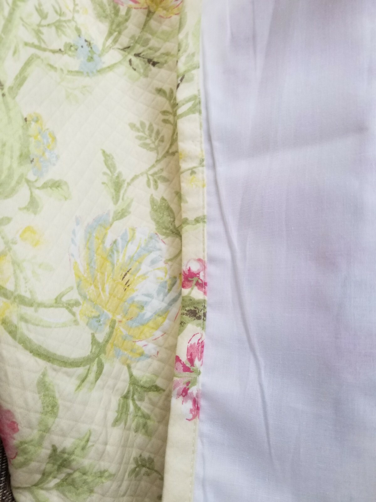 Pair of Mary Jane’s Home Floral Heavy Lined Curtain Panels w/Ties New 41×84