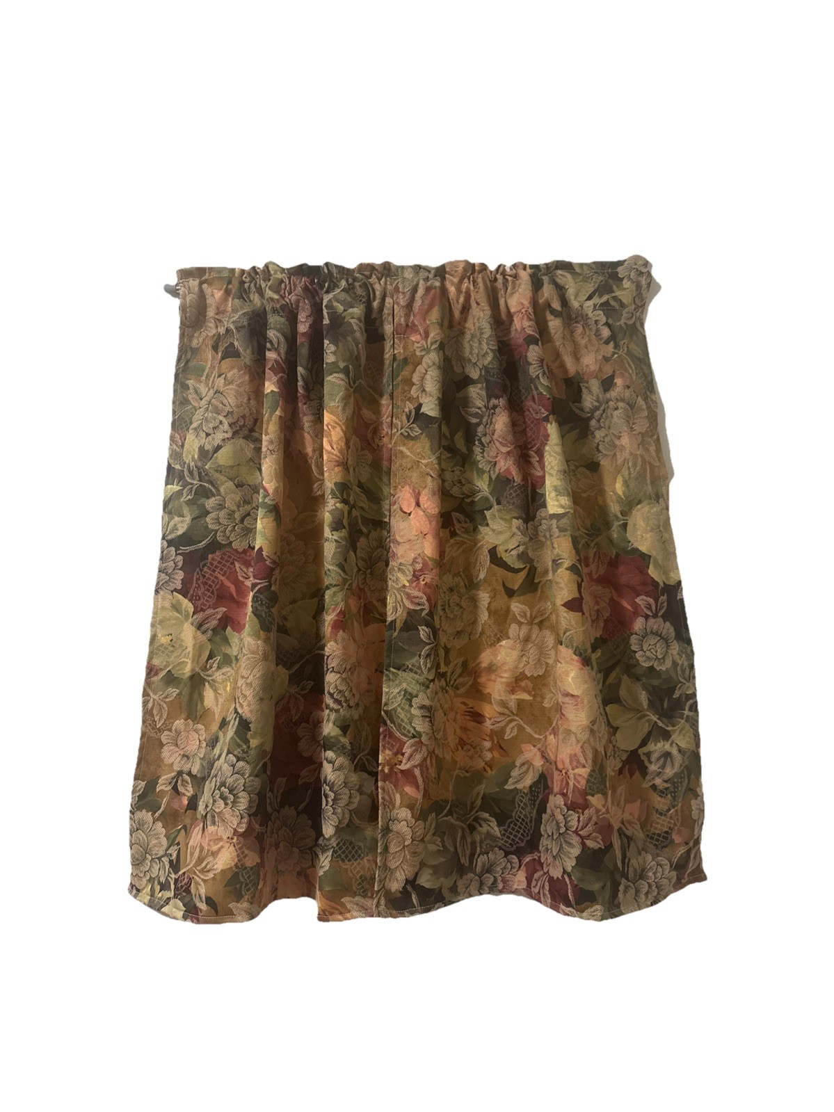 green cottagecore curtains 60×34 length handmade new