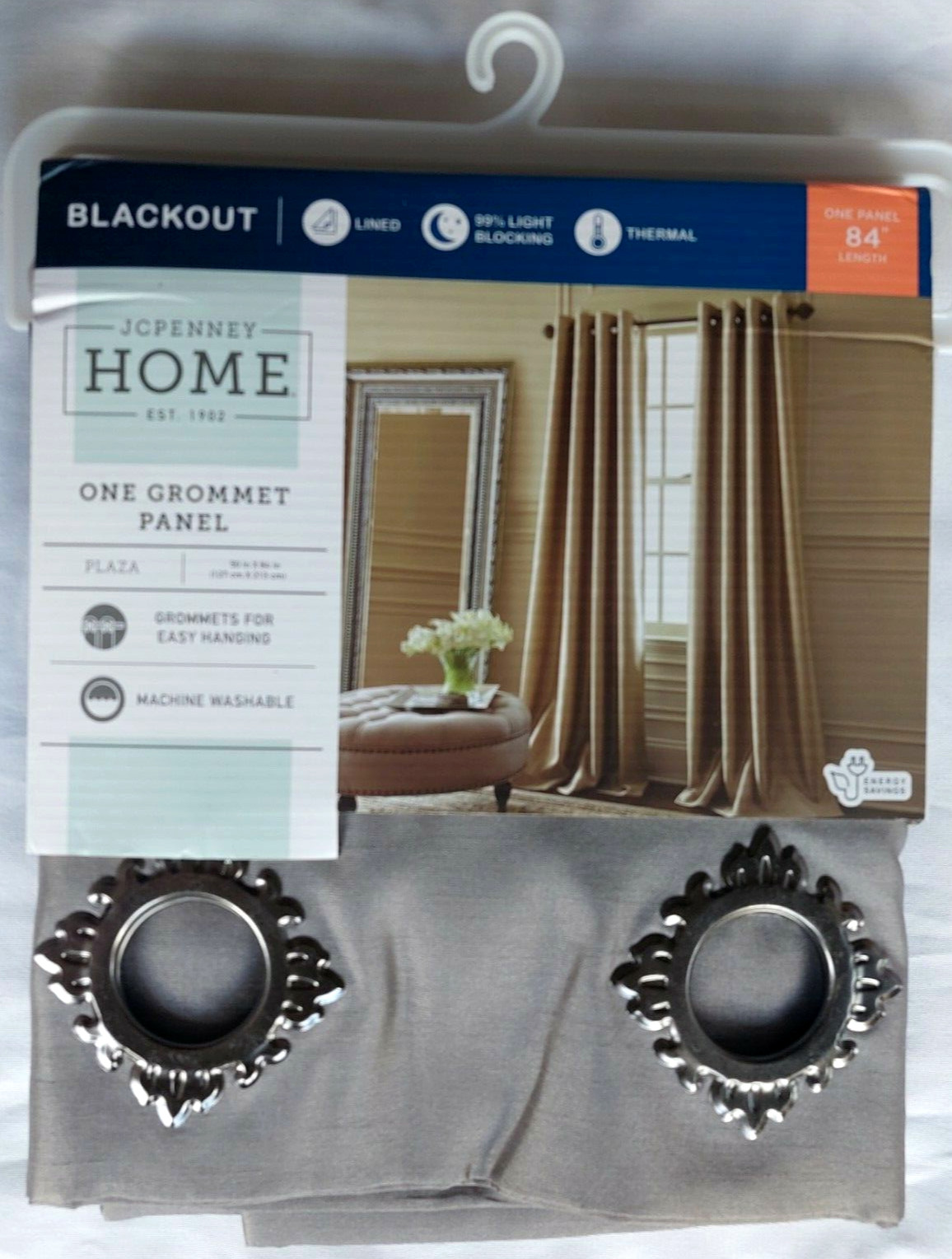 JCPenney Home Cloudburst Plaza One Grommet Blackout Panel 50″x84″