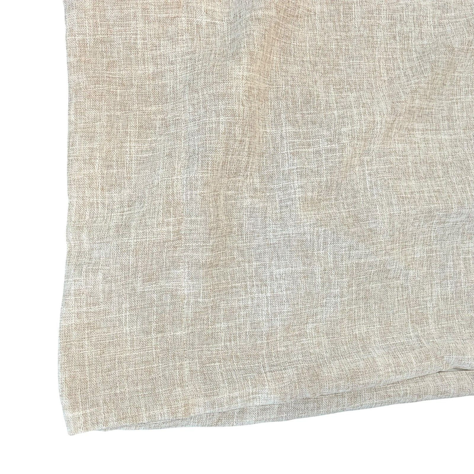 West Elm Kids Curtain Panel 48 x 96 Beige Natural Textured Woven Brown Blackout