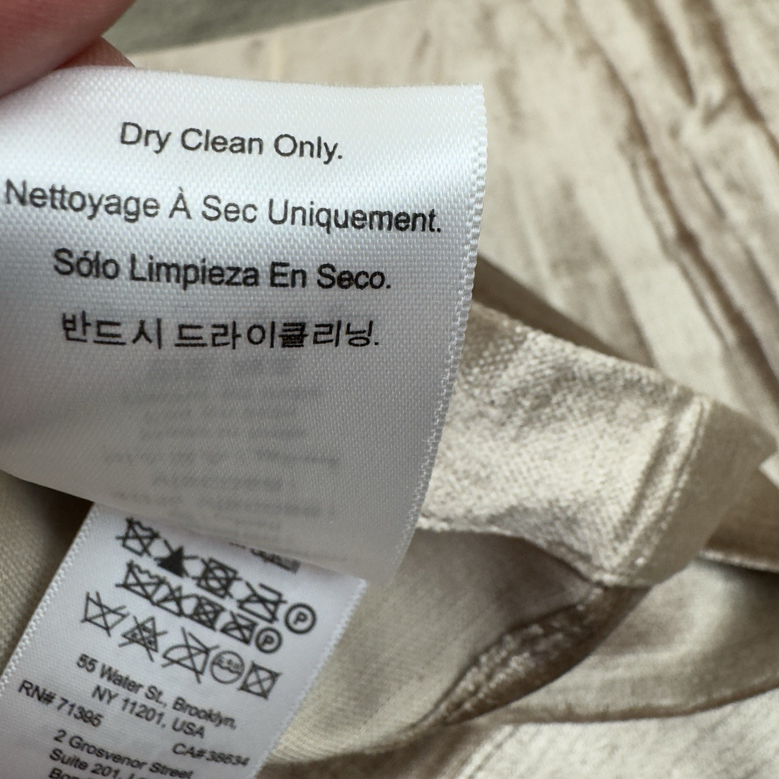 West Elm (1) Luster Velvet Curtain Drape 48”x84” Simple Taupe Unlined NWOT