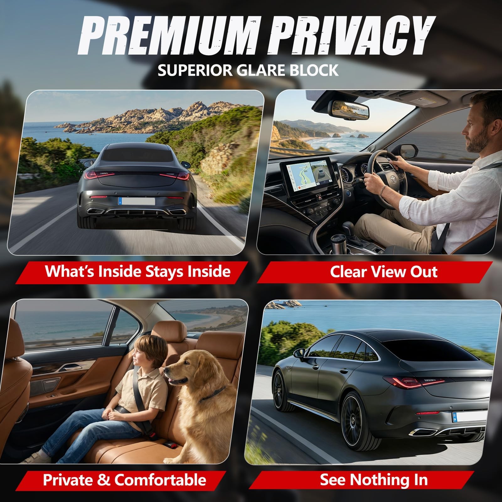 Ceramic Car Window Tint Film 20% VLT, 36″ x 25FT Heat & UV Protection