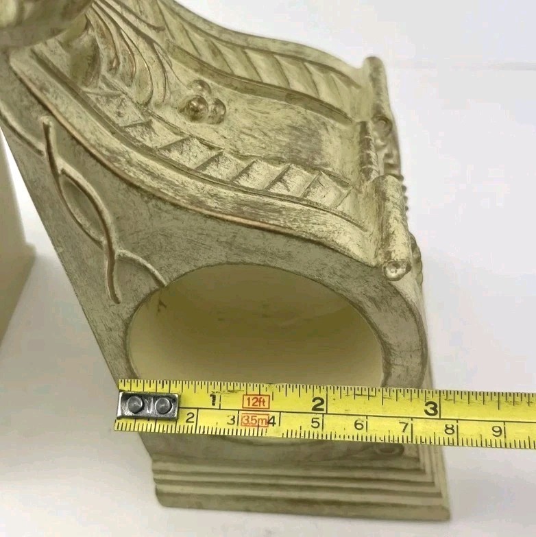 Wall Drapery Sconce Corbels Curtain Rod Swag Holders Brushed Set of 2 (T28)