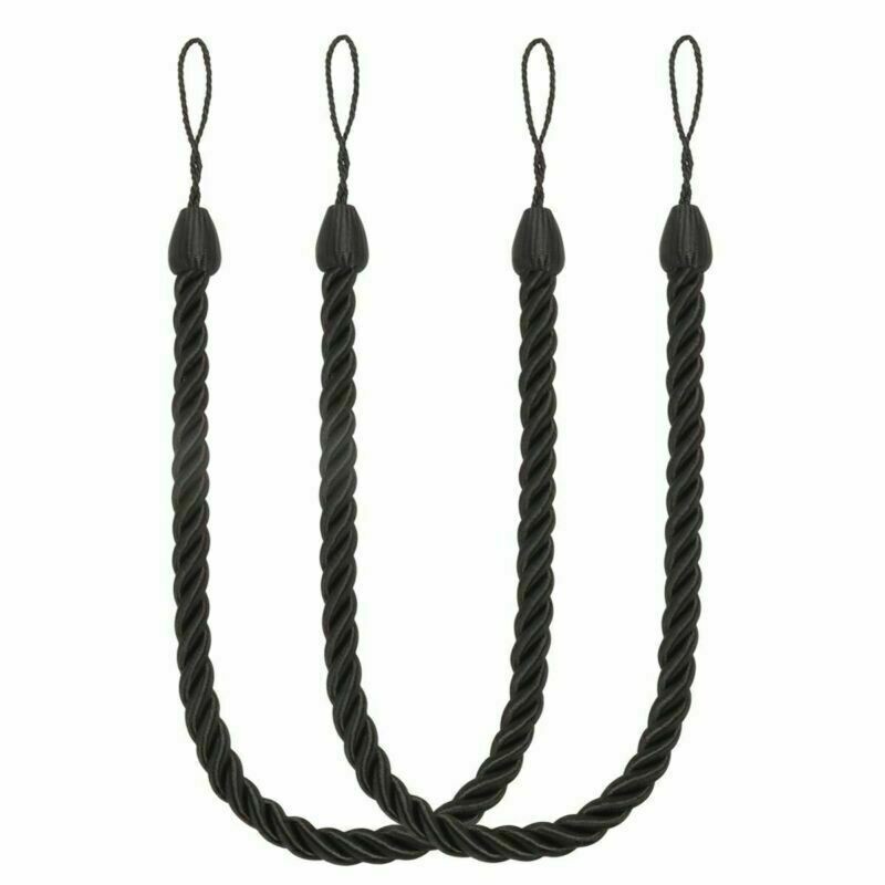 2/4X Handmade Curtain Rope Tie Backs Window Tieback Holdbacks Home Decor Durable