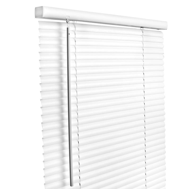 Living Accents MAX3464WH Vinyl 1 in. White Cordless Mini-Blinds 34 W x 64 H in.