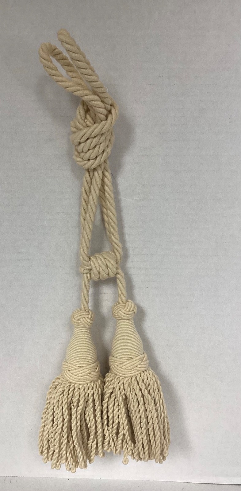 Vintage Pierre Deux French Country Double Tassel Curtain Cotton Tieback