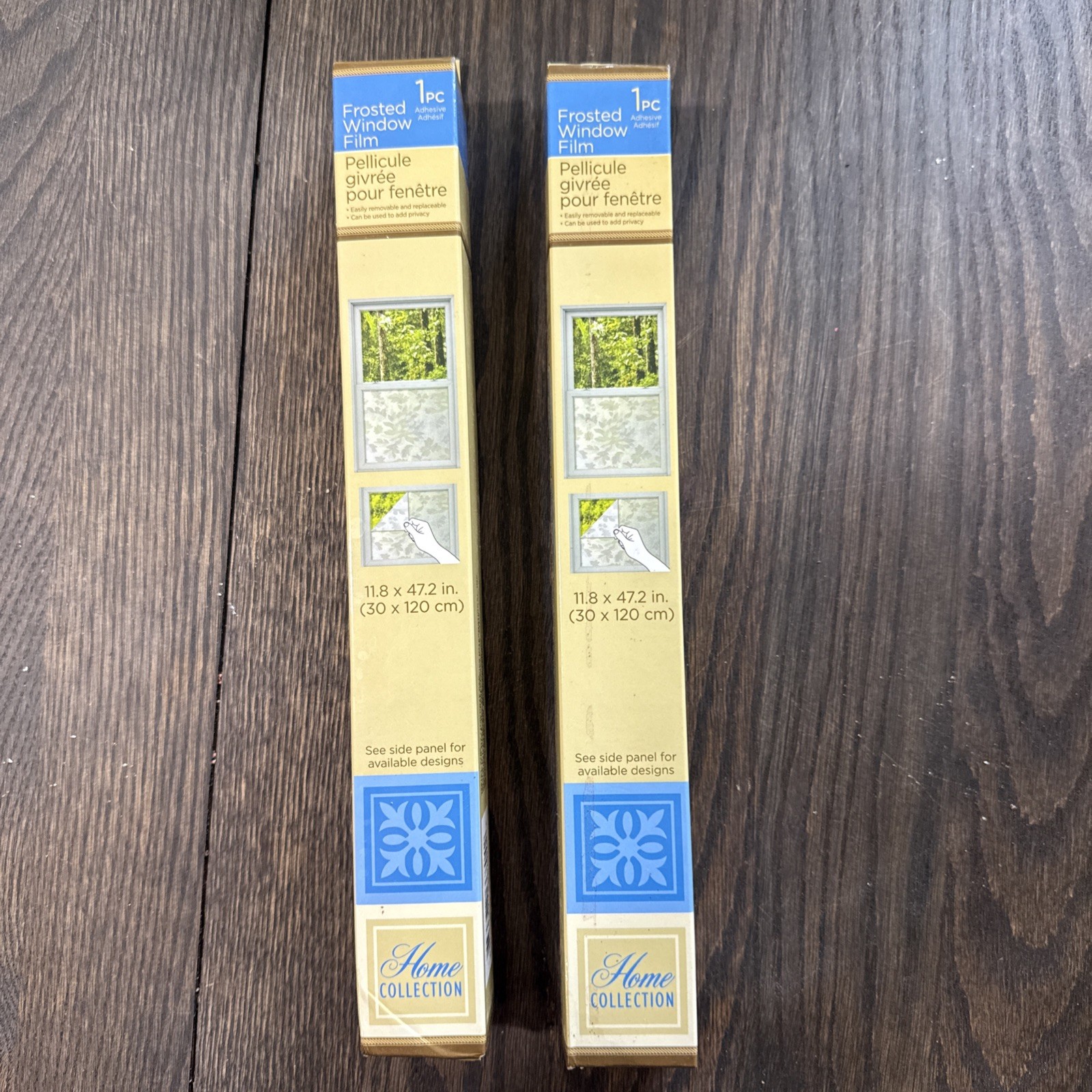 2X Home Collection Frosted Window Films 11.8x47in./30x120cm
