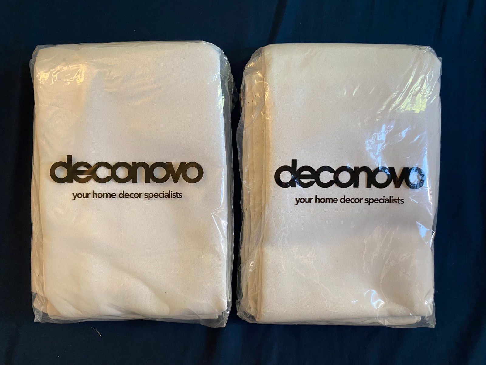 Deconovo Curtains Room Darkening 42×45″ (Light Grayish White, 2 Set) Never Used
