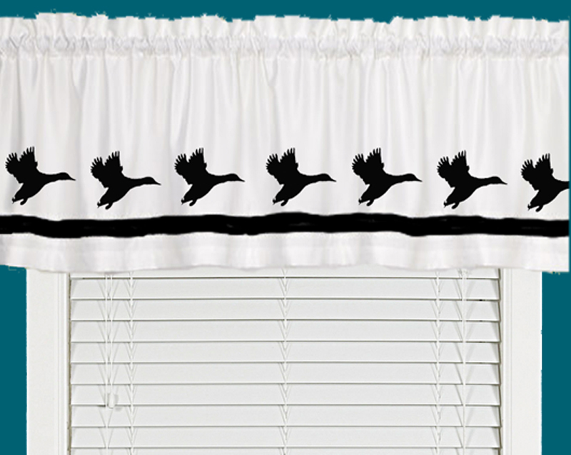 Mallard Duck Waterfowl Bird Window Valance choice of colors