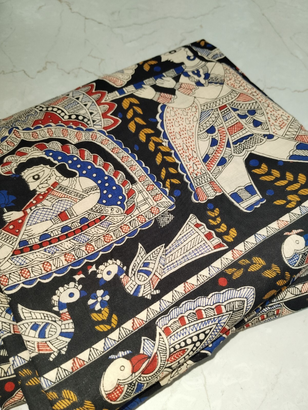 black, madhubani block print luxury cutains, boho curtains bagru print