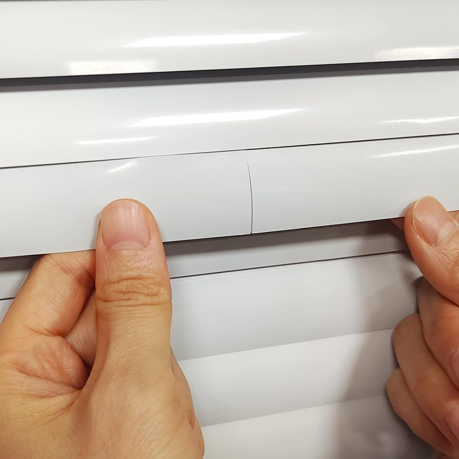 10 Sets Horizontal Blinds Replacement Slats, White 1 Inch Vinyl Mini Horizontal