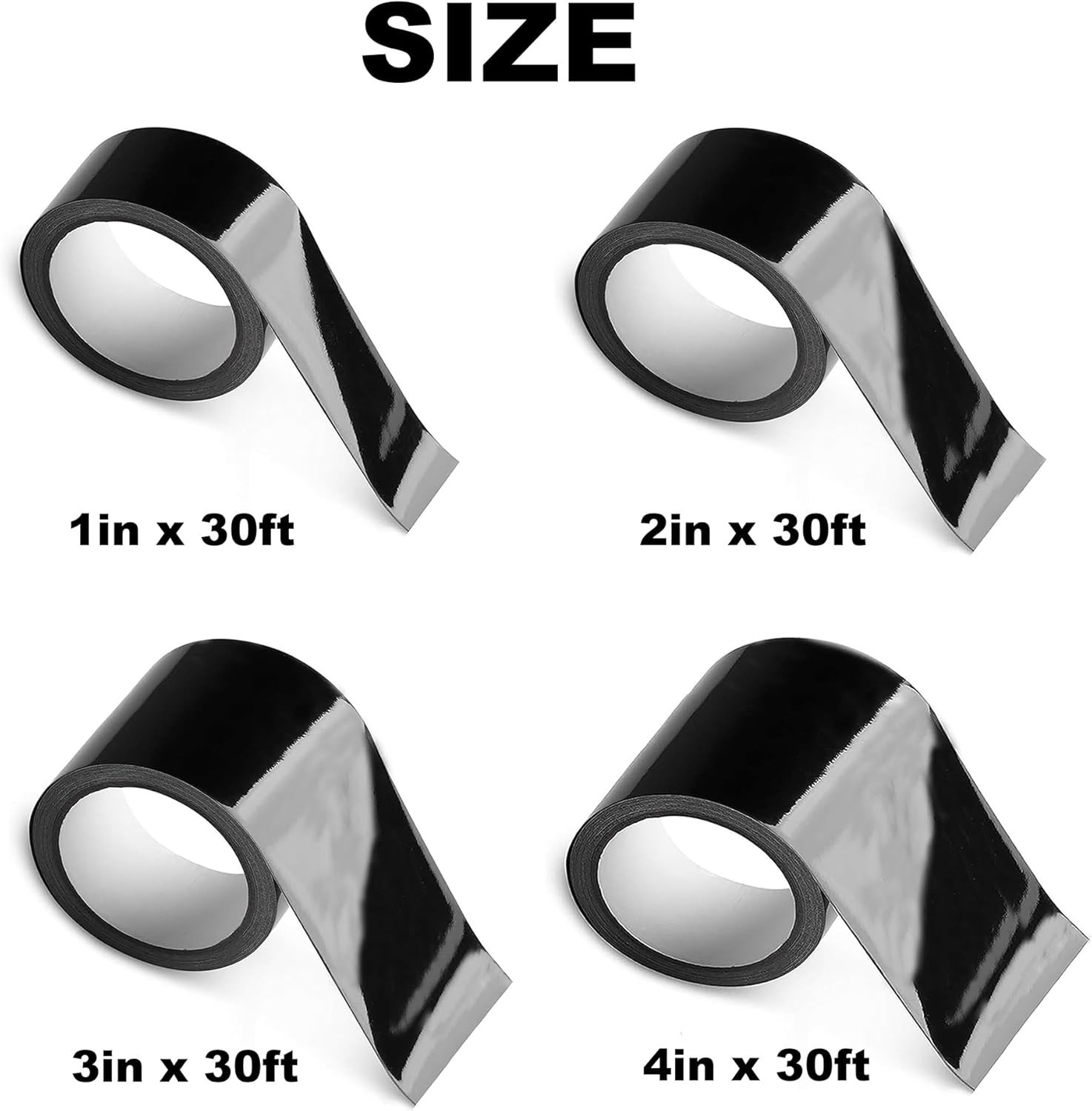 Vinyl Wrap, Cars Vinyl Film Tapes Kit for Blackout 2in x 30ft Gloss Black