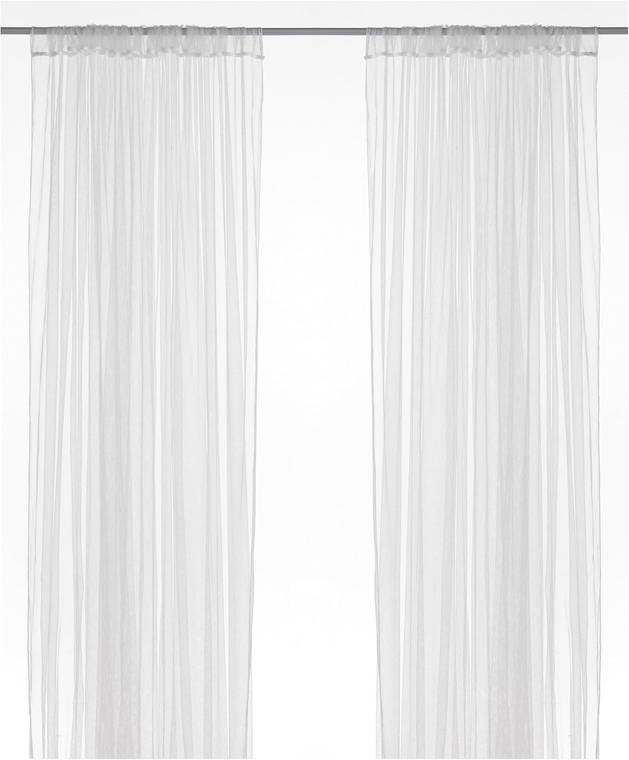 Ikea LILL Curtain Sheer 2 Panels 98″ X 110″, White New, 901.119.80, 12413, Poly
