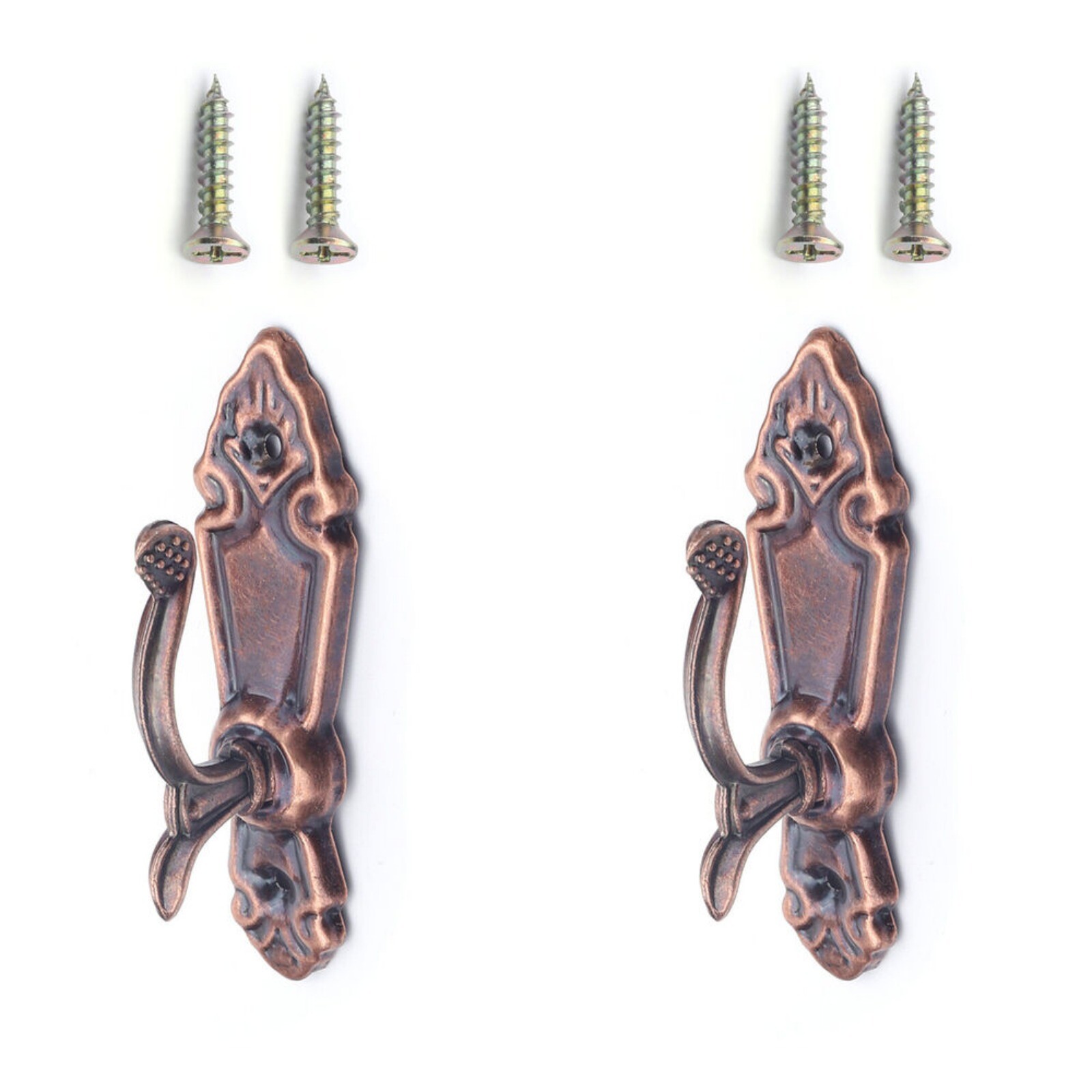 2-6Pair 80x22mm Curtain Hook with Screw, for Mini Wall Mount Hooks Mount Curtain