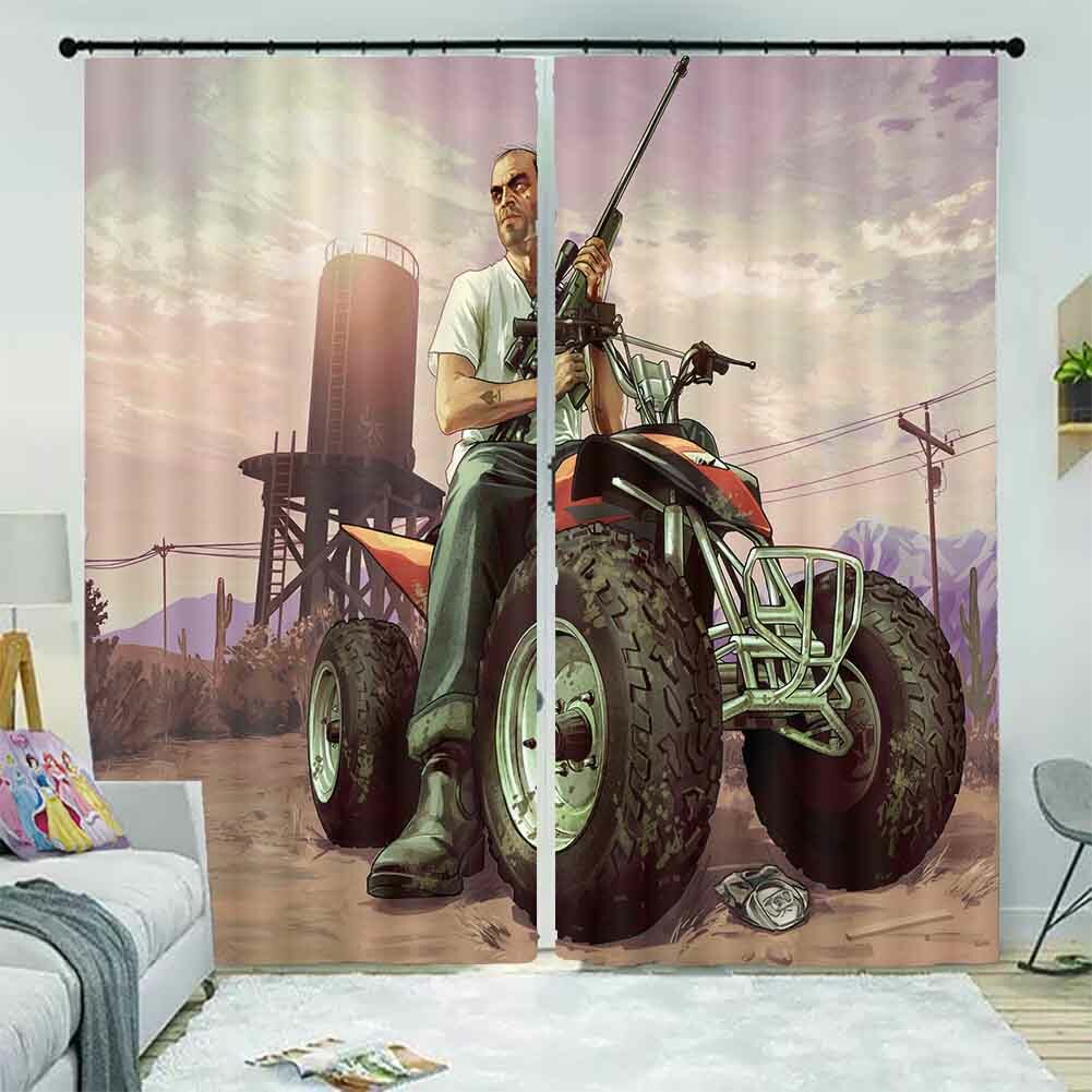 Great Expert Marksman 3D Blockout Photo Print Curtain Fabric Curtains Window