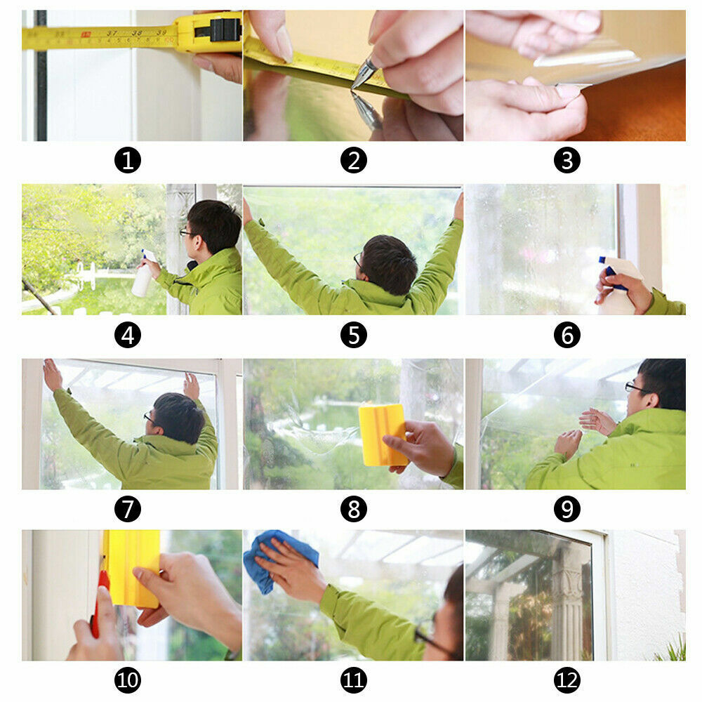 One Way Mirror Tint Window Film Privacy Protect UV Reflective Sun Block For Home