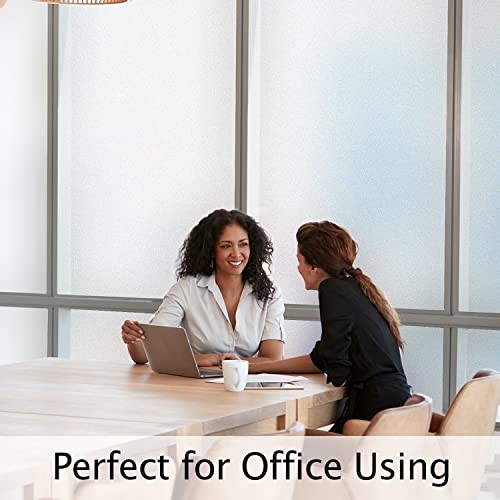 Window Privacy Film Heat Control UV Blocking, 17.5 Inch x 6.5 Feet Frosted