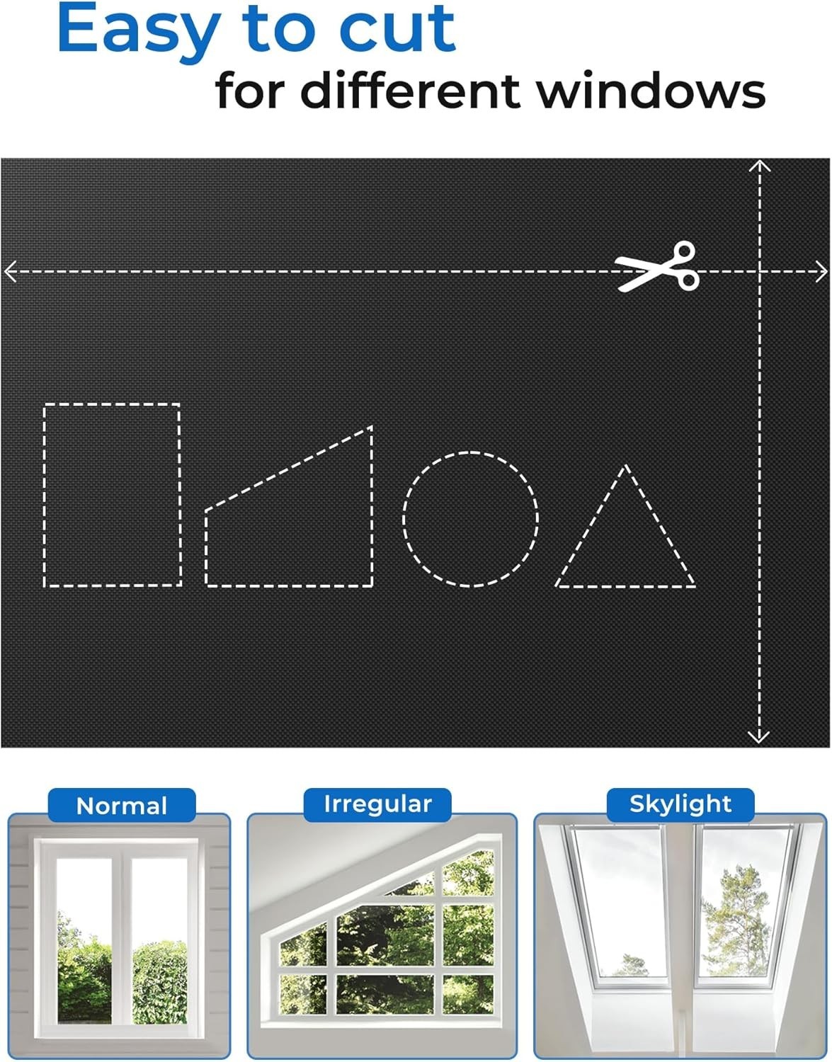 Portable 42×60 Blackout Curtains – 100% Darkness with No Drill Installation