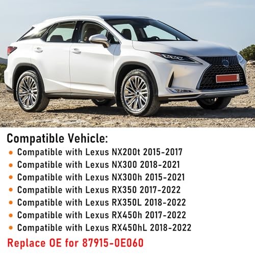 Compatible with Lexus NX200t/NX300/NX300h/RX350/RX350L Right Right White