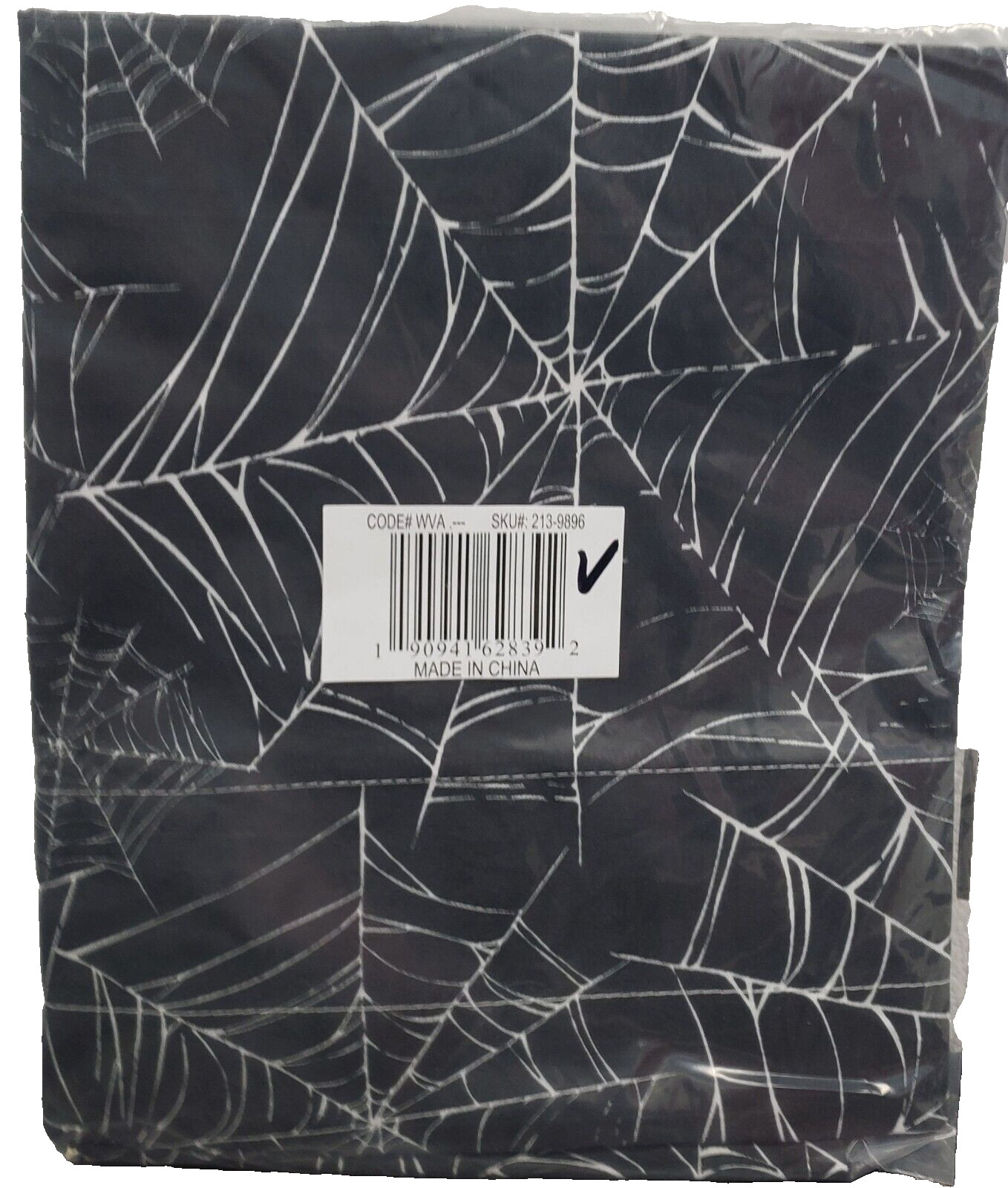 1 Fabric Printed Valance (18″x60″)(no tiers/drapes) HALLOWEEN, SPIDER’S WEB, LK
