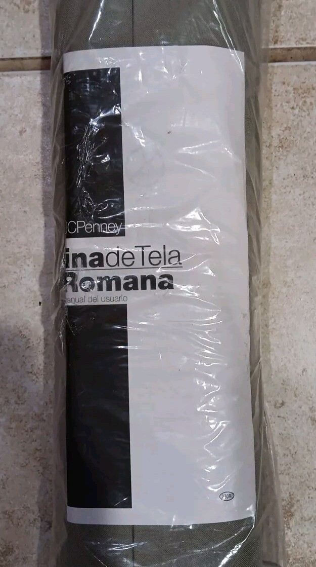 New 47 x 64 in Rica Fabric Roman Shade Gray & Hardware RN93677 CRCB008 JCP 47×64