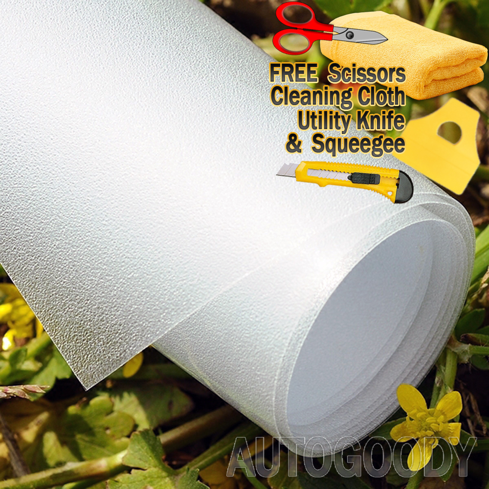36″ x 84″ Frosted Glass Film Static Cling Office Bathroom Window Tint 3ft x 7ft