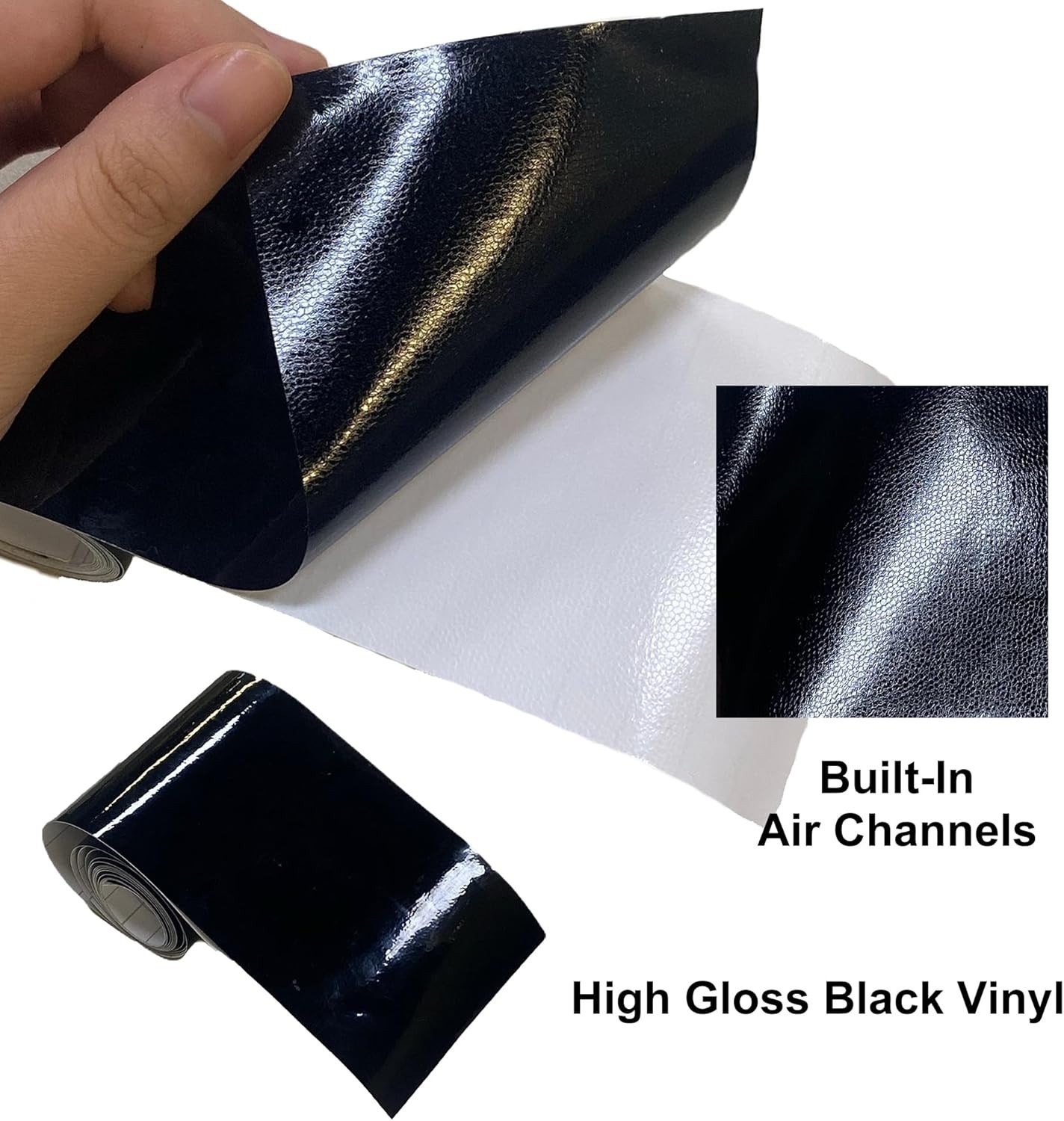Vinyl Wrap, Cars Vinyl Film Tapes Kit for Blackout 2in x 30ft Gloss Black