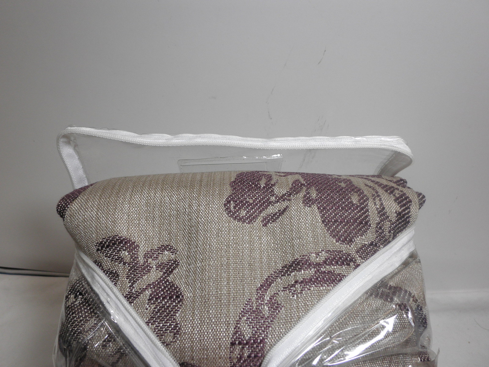 New Santa Rosa Rod Pocket/Back Tab Window Panels 2(54×84) Beige/Plum Flower