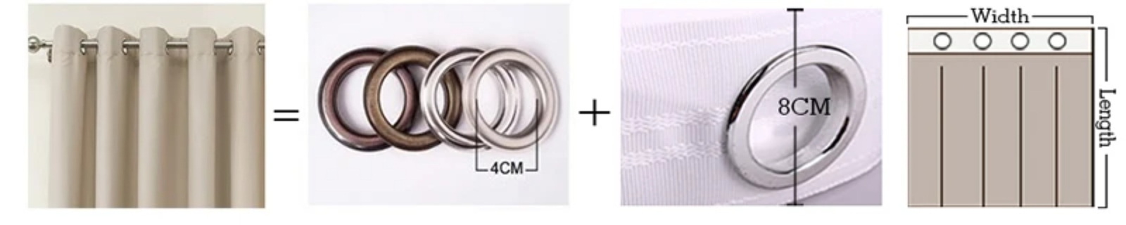 Light Luxury Blackout Curtains Large Area Room Curtain Drape High Shading 90%