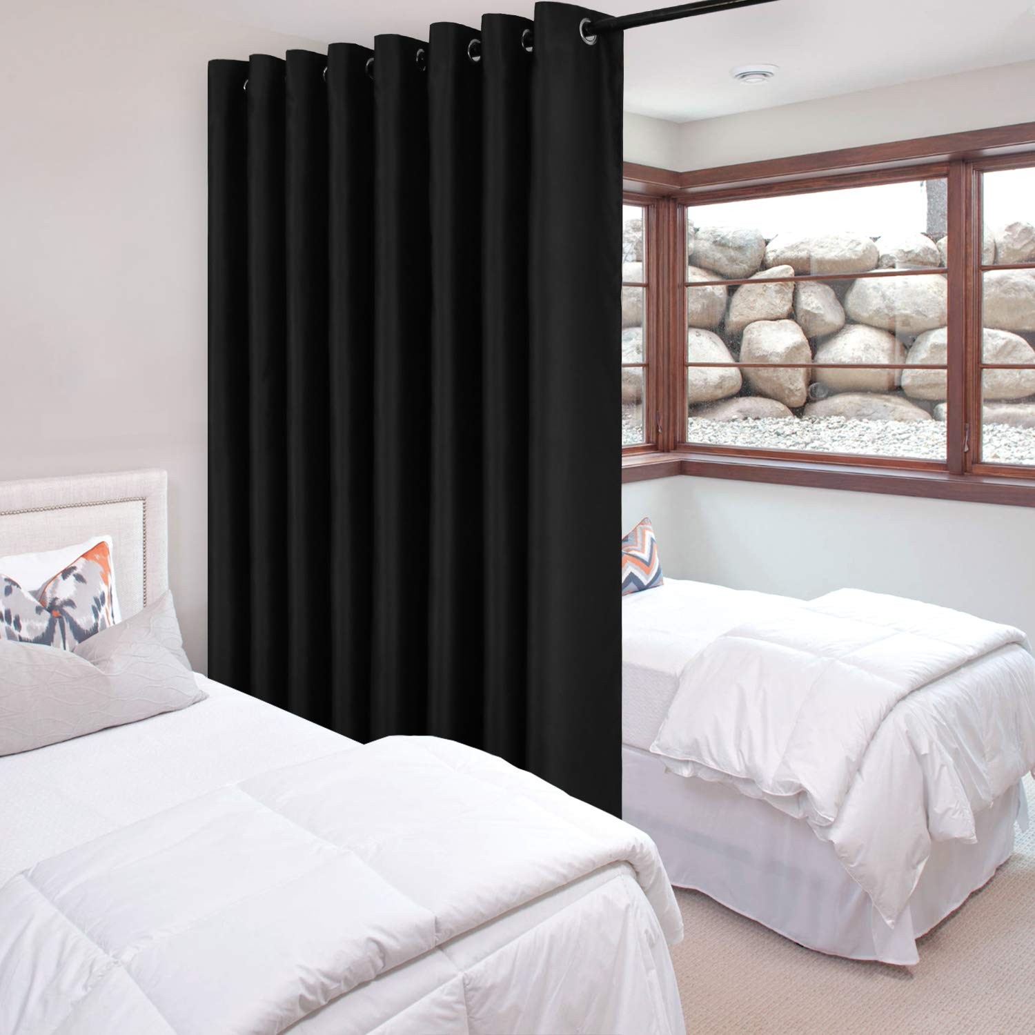 Room Divider Curtain – Extra Wide Blackout Curtain for Sliding Glass Door, Li…