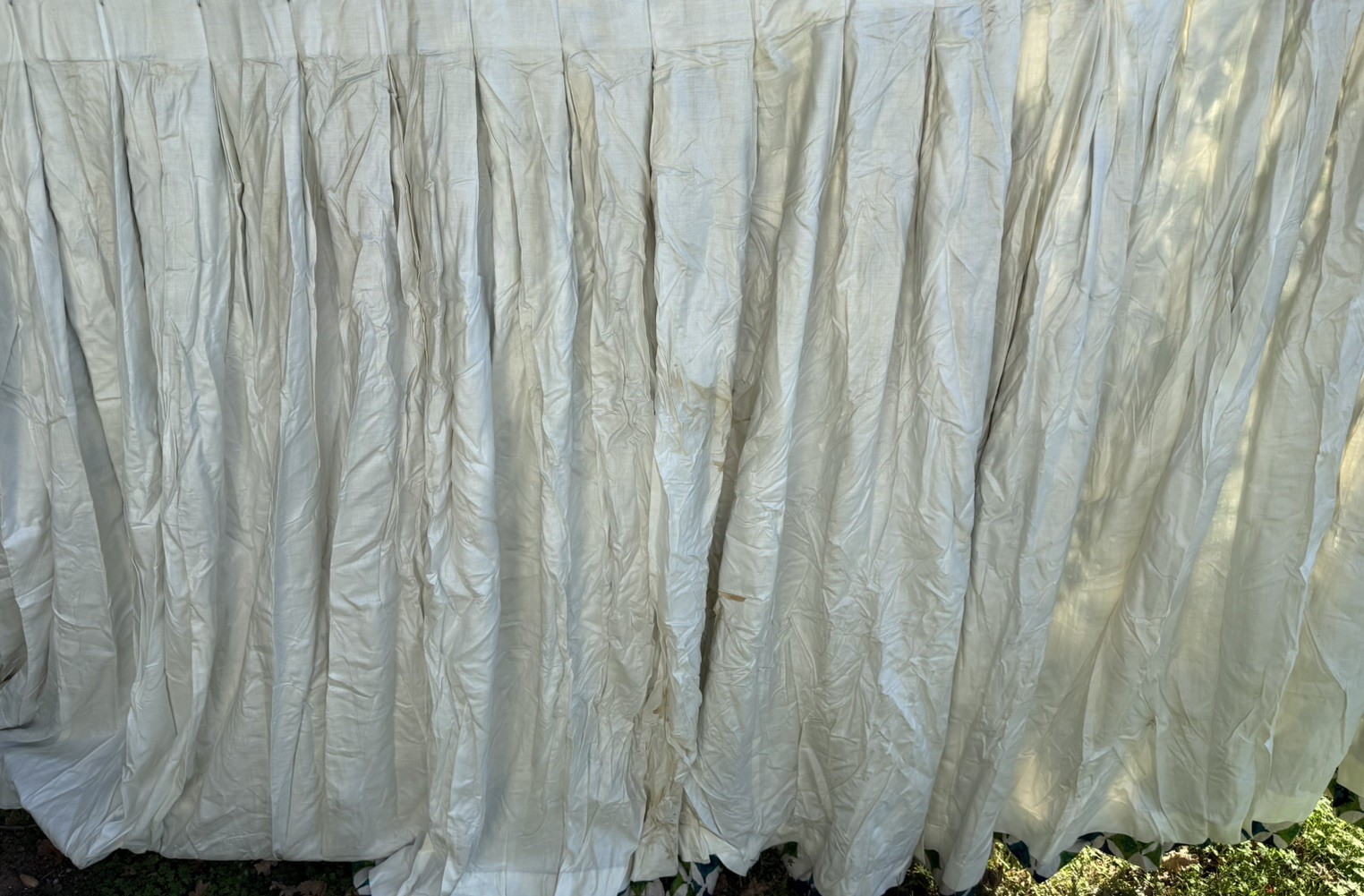 Vintage Set 2 Blue Teal Green Diamond Curtains Panels Drapes 55”Lx92”W Darkening