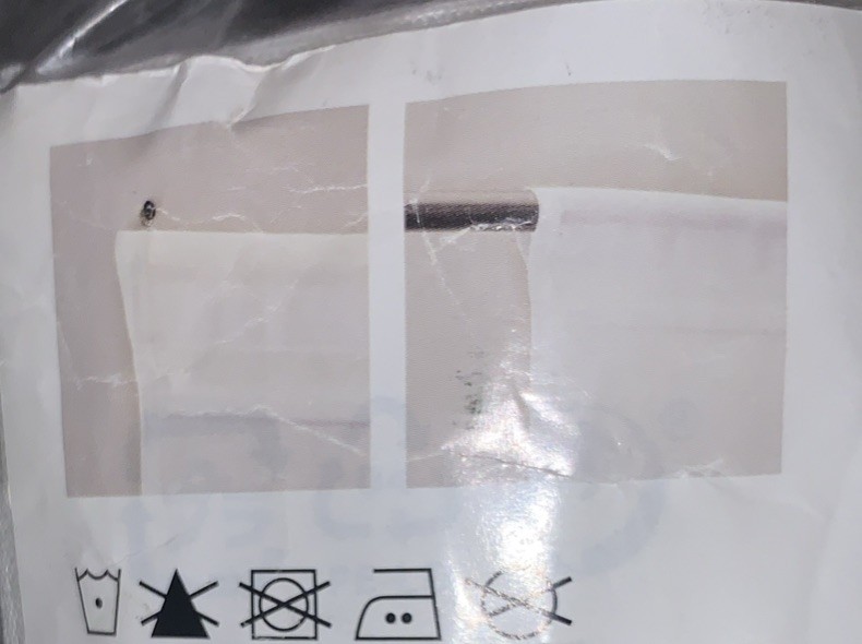 Ikea RINGBLOMMA Privacy Blind Shade White 34” x 63” NEW 704.385.16