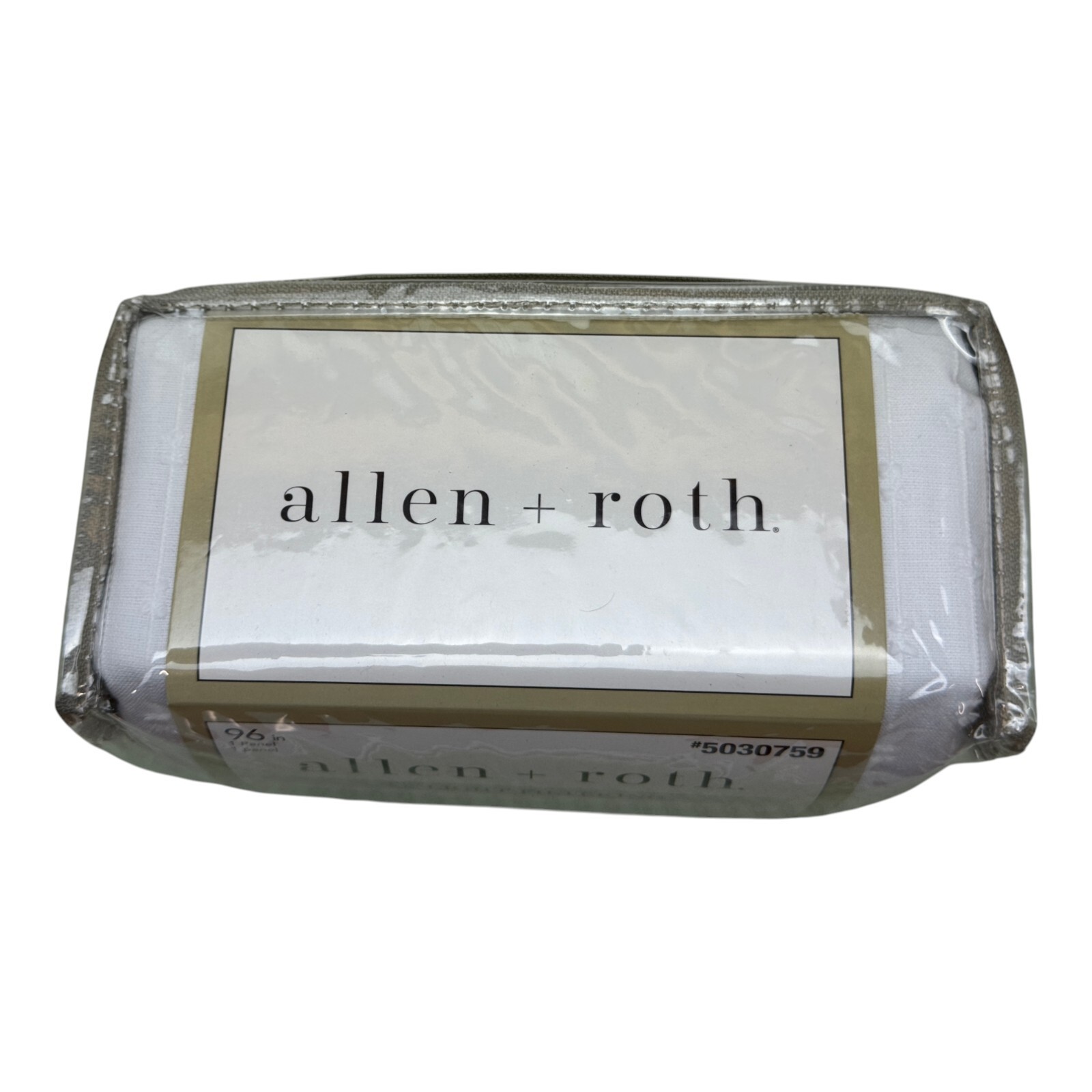 2PK – Allen + Roth 50 x 96 Shavano Ivory Linen Rod Pocket Curtain Panel, 5030759