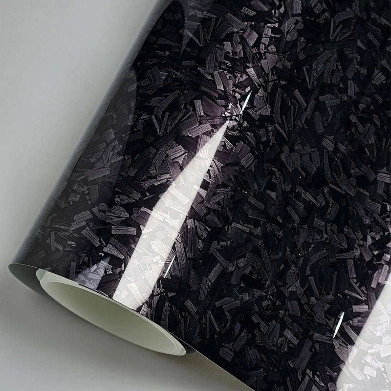 Carbon Fiber Chopped Strand Forged Vinyl Wrap Film Car Modification StickerPaste