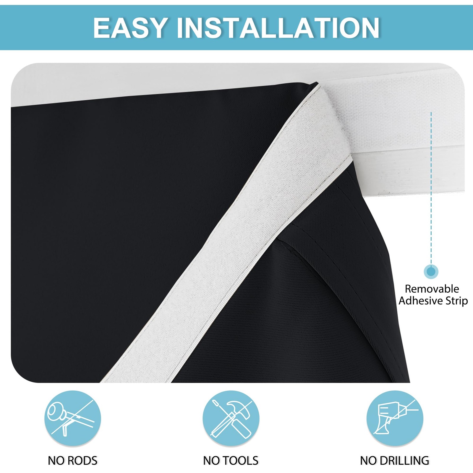Blackout French Door Curtain – Privacy Thermal Insulated Window Shades for Pa…