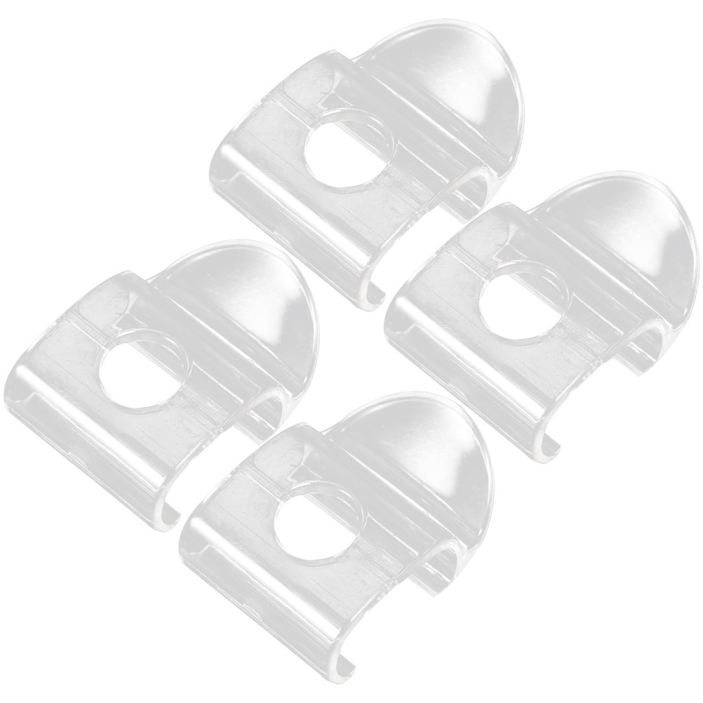 4 Pcs Roller Shade Handles Transparent Cordless Plastic Pulls For Window Shades
