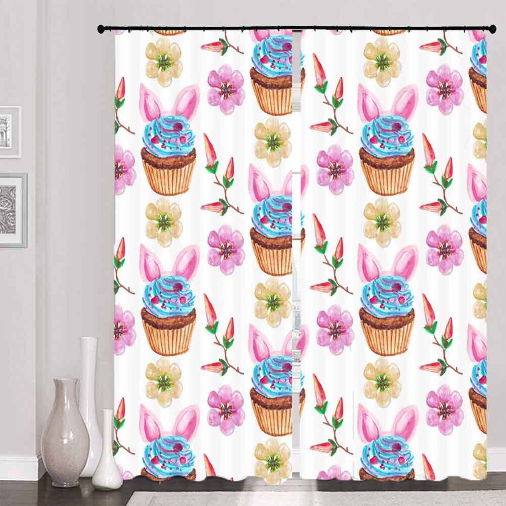 Color Crab Dosage 3D Curtain Blockout Photo Printing Curtains Drape Fabric