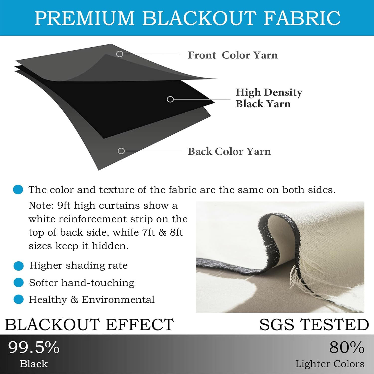 Room Divider Multi-Scenario Blackout Curtains – Noise Reducing Thermal Insulated